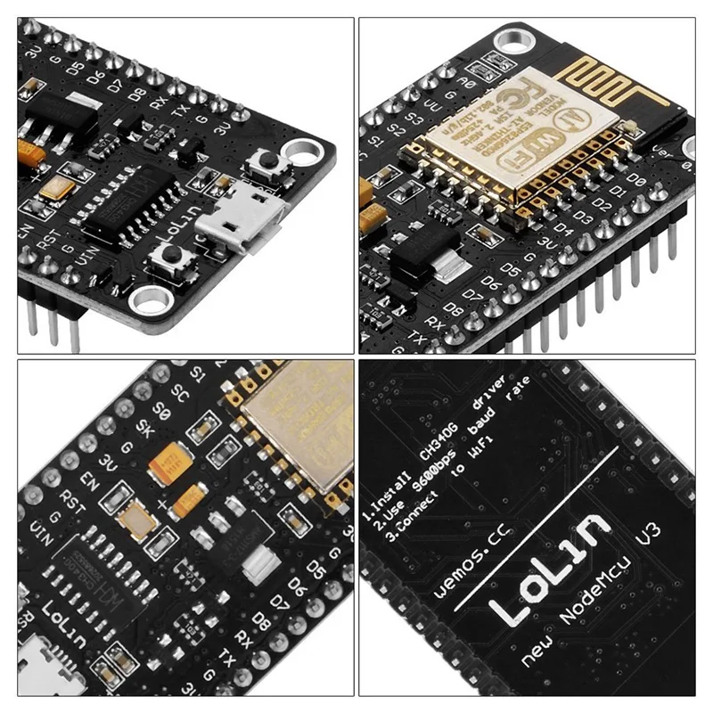 Новая версия NodeMCU LUA Wi-Fi на основе сети ESP8266 макетная плата стандарта для Arduino