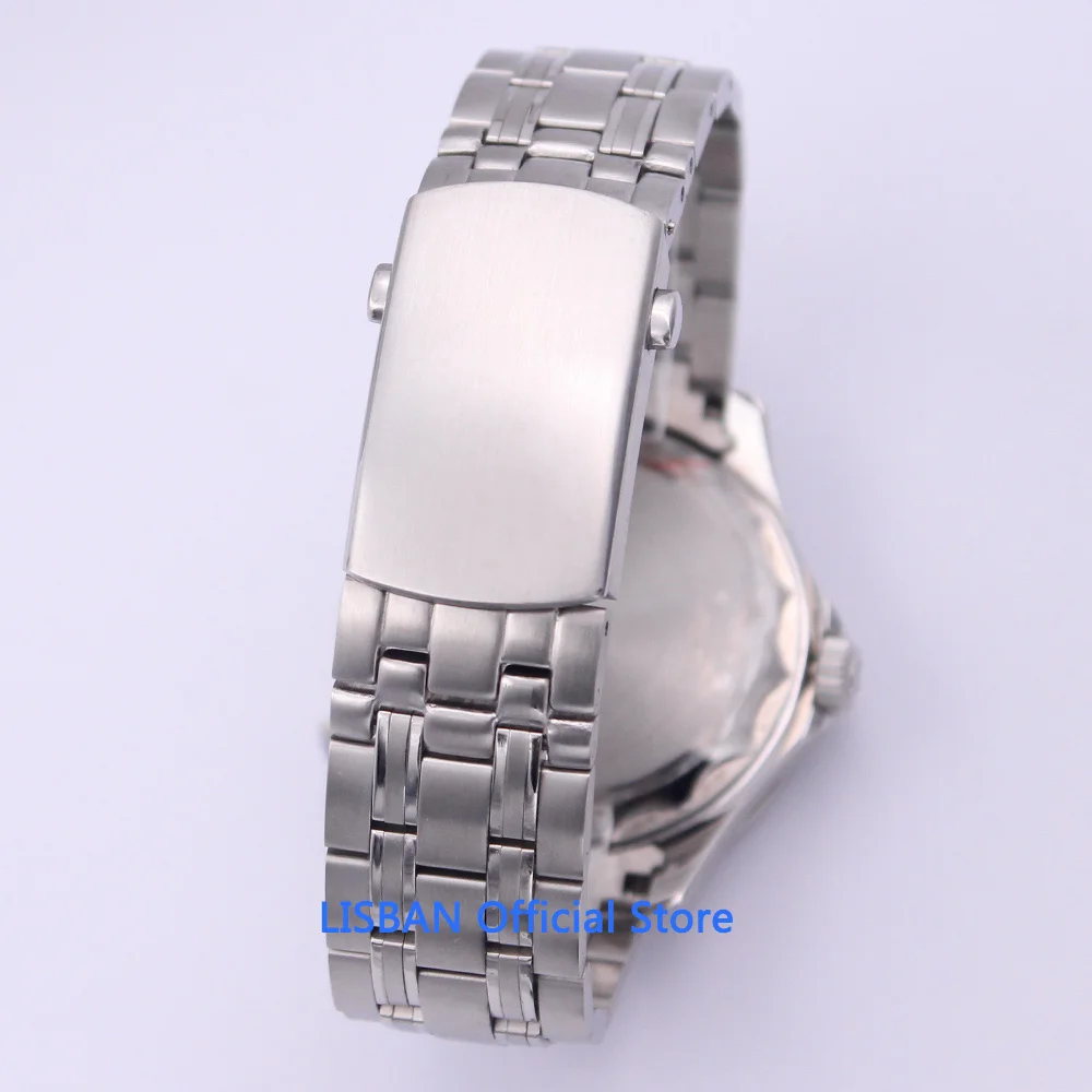 41mm Mechanical Mens Watch Sapphire Crystal Sterile Dial Luminous Waterproof Calendar Automatic GMT Wristwatch Men | Наручные часы