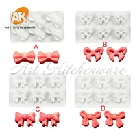 6 cavities hearts design silicone mousse mold diy decoration chocolate sugarcraft polymer clay crafts 3d mould kitchen tools