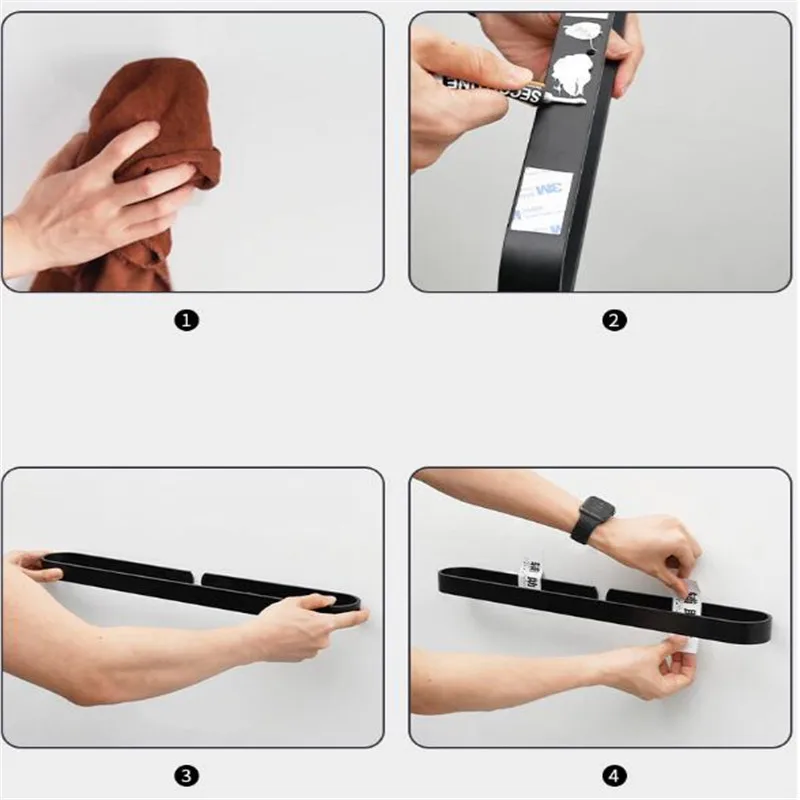 Полотенца стеллаж для выставки товаров Ванная комната s вешалка черный белый