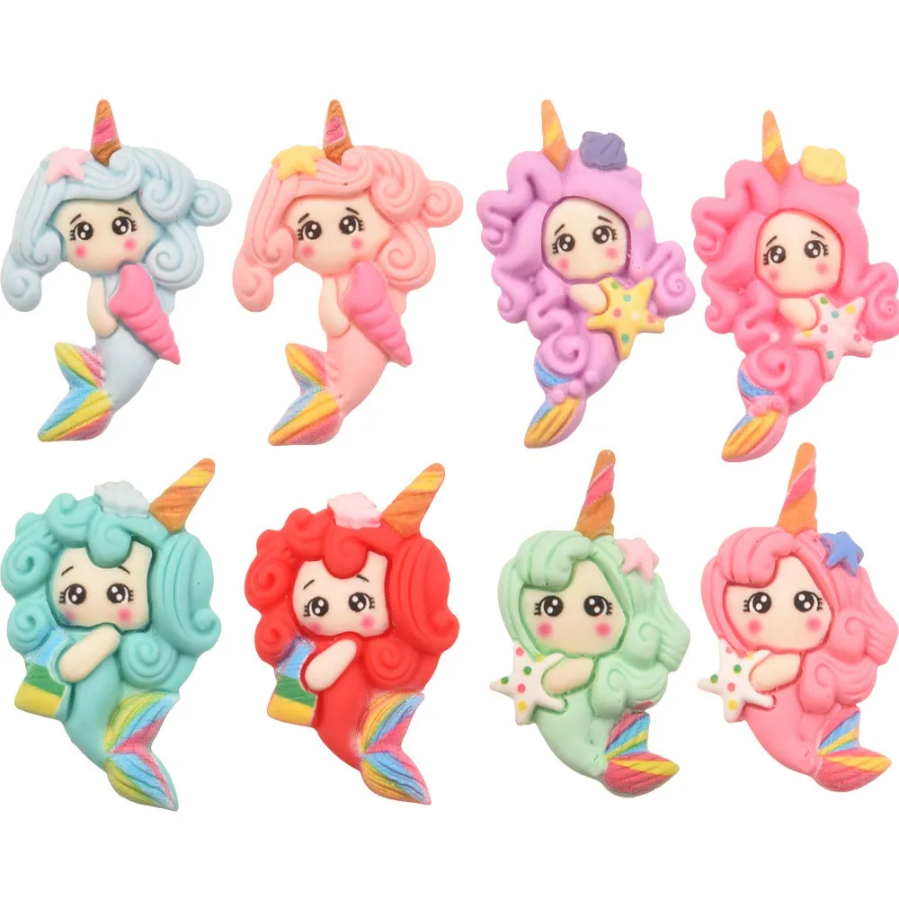 240 шт. модная Русалка из смолы принадлежности для изготовления аксессуаров волос