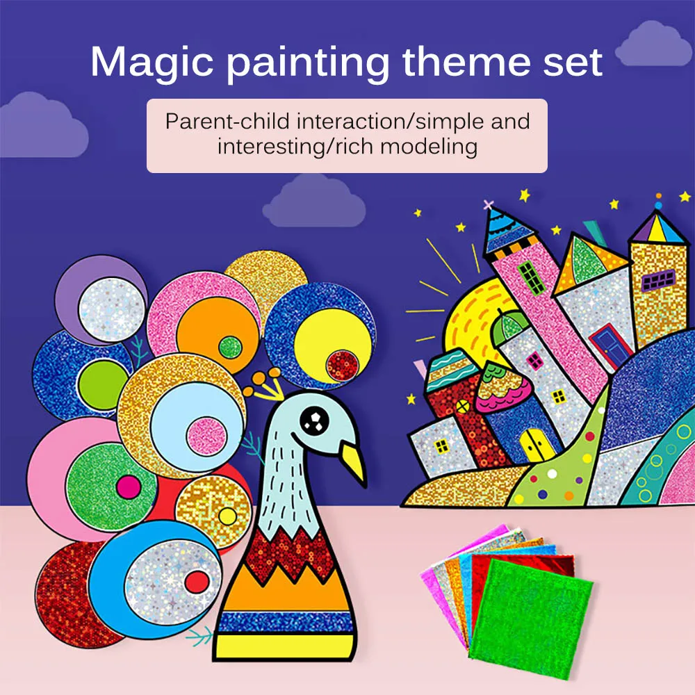 

DIY мультфильм Волшебная переводная картина ремесла для детей Искусство и ремесла игрушки для детей творческое обучение Рисование игрушки
