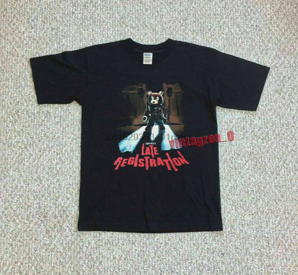 

KANYE WEST Late Registration Tour 2005 черная футболка унисекс