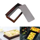 Инструмент для украшения, прямоугольник, френч-десерт, сделай сам, форма для торта, ПЕРФОРИРОВАННОЕ кольцо, антипригарная посуда для выпечки, Tart, кухонный инструмент для выпечки