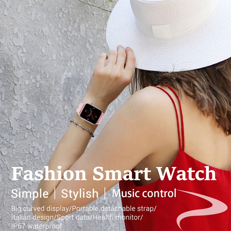 

Women Smart Watch IP68 Waterproof 1.4" Full Touch Screen Sport Smart Watch Women Heart Rate Fitness Tracker Men smart watch