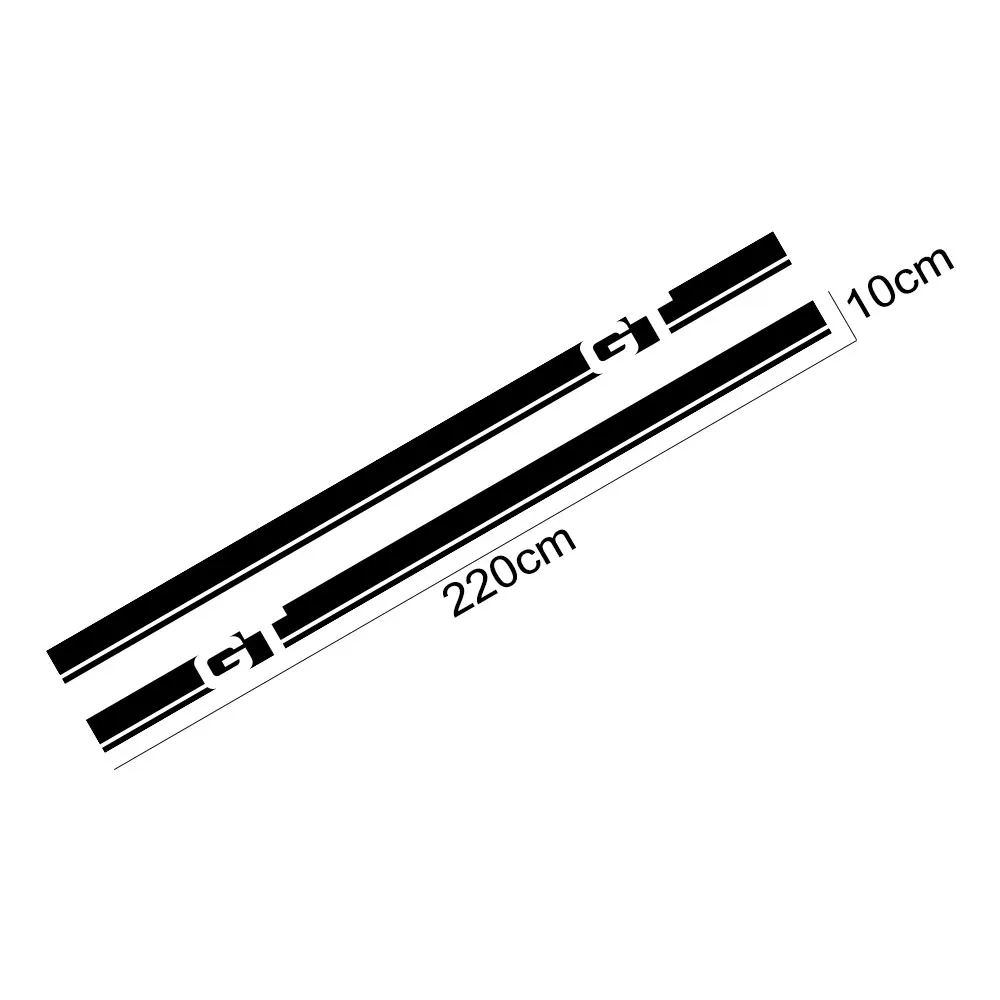 

For Alfa Romeo GT Sport Stelvio Giulia 4C Giulietta MiTo 159 147 156 Auto Accessories 2PCS Car Door Side Skirt Stripe Stickers