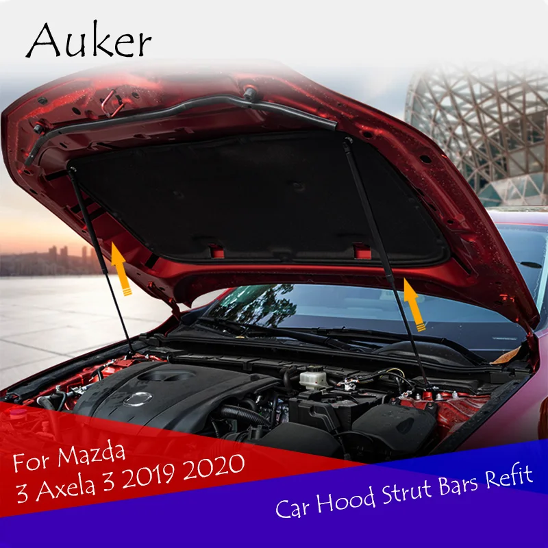 For Mazda 3 Axela 3 2019 2020 2021 Car-styling Refit Bonnet Hood Gas Shock Lift Strut Bars Support Rod