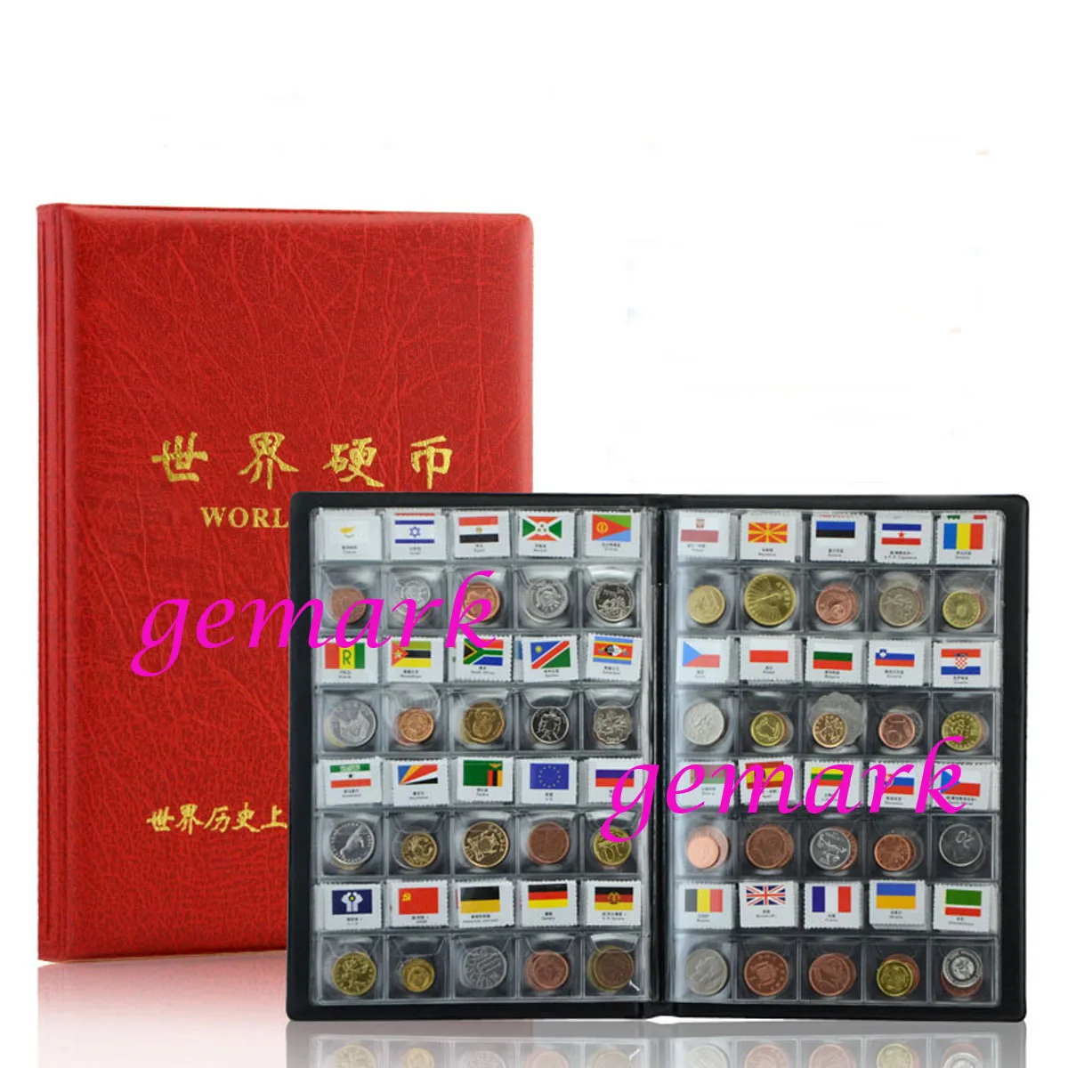 180 Pcs Countries Area Different World Coin With Flags Album Collections Gift Random Color Book | Non-currency Coins