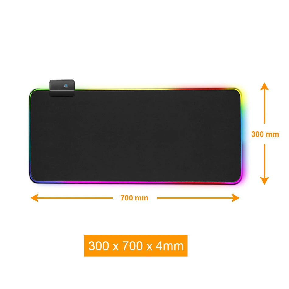 300x700 Игровой коврик для мыши RGB коврик для мыши геймер компьютерная коврик для мыши RGB подсветка Mause Pad большой коврик для мыши XXL для настольная клавиатура компьютерные мыши с подсветкой коврик - Цвет: 300x700