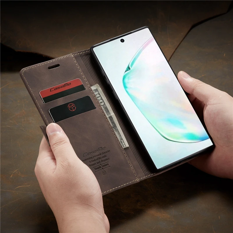 Note10 чехол для samsung Galaxy Note 10 Plus кожаный чехол держатель для карт книжка откидная крышка для Galaxy samsung Note 10 Pro кошелек Чехол