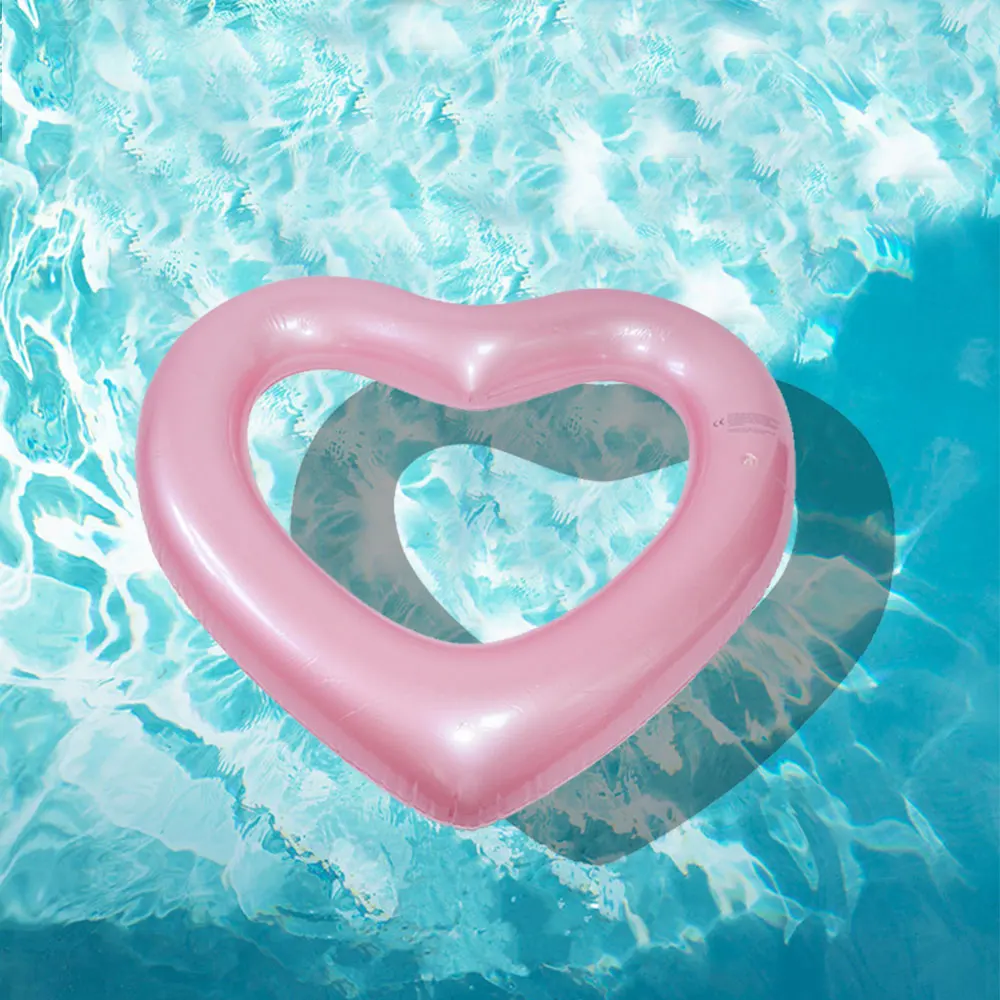 Надувное плавательное кольцо для пар романтический поплавок три цвета в форме