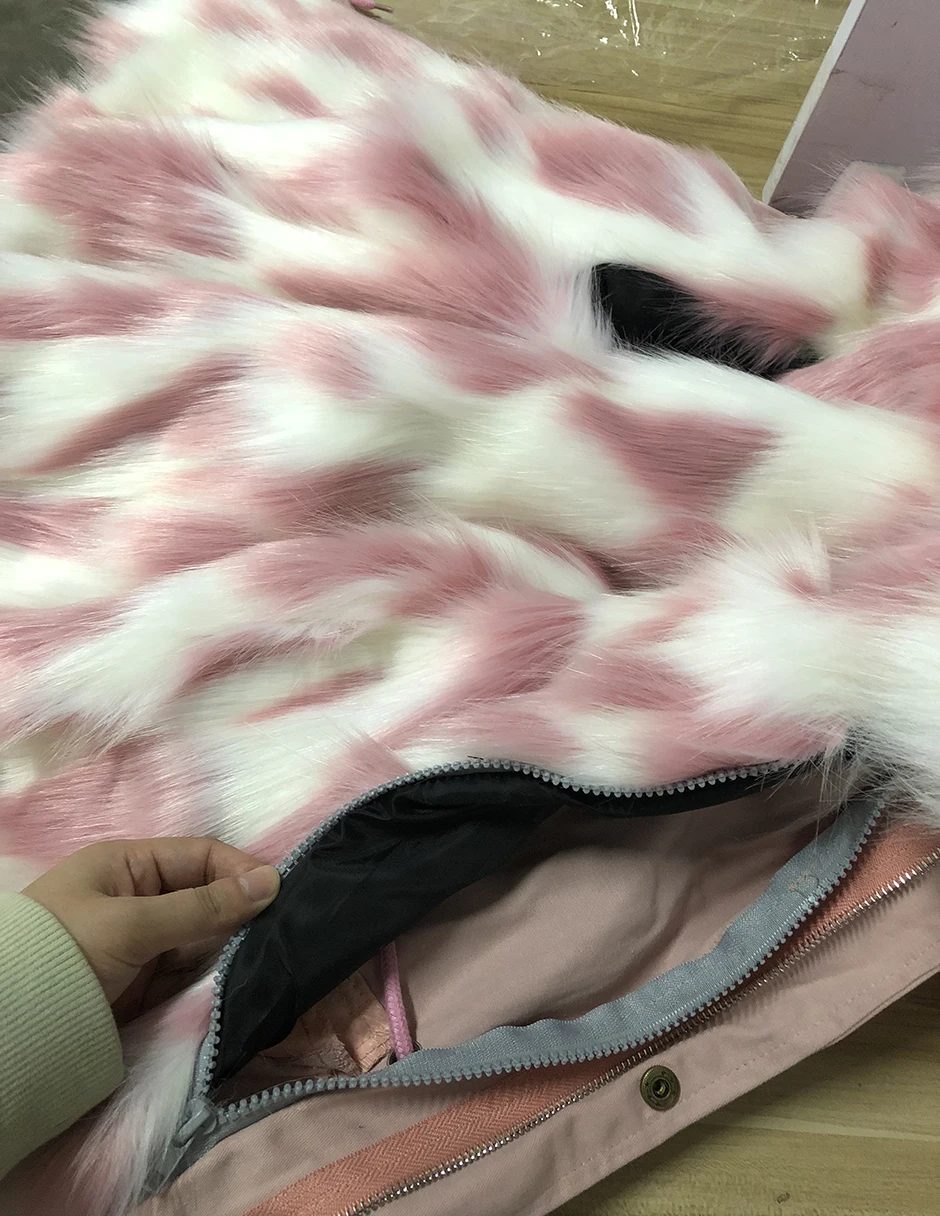 Dollplus/-30 градусов новая одежда для девочек с длинными рукавами, одежда с мехом зимняя куртка теплая детская одежда утепленный пуховик с капюшоном, пальто из искусственного меха подростков верхняя одежда; парка