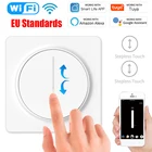 Умный светодиодный регулятор яркосветильник Tuya Smart Life, Wi-Fi настенный сенсорный переключатель с дистанционным управлением, работает с Alexa Google Home