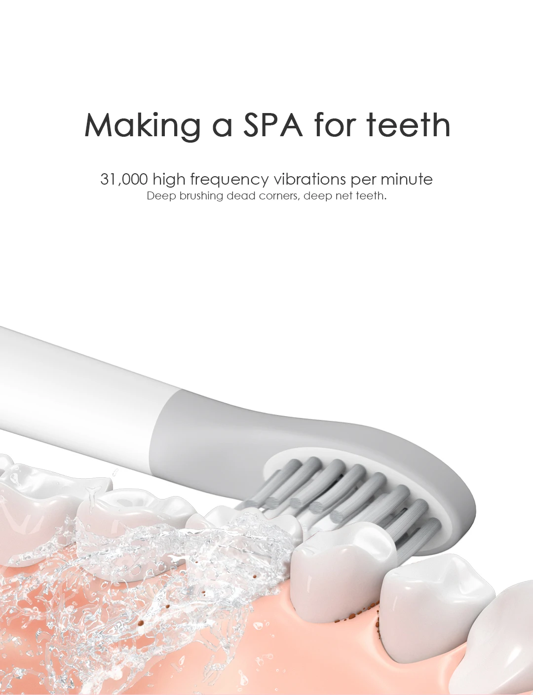 Насадки для зубной щетки PINJING EX3 SOOCAS SO WHITE |