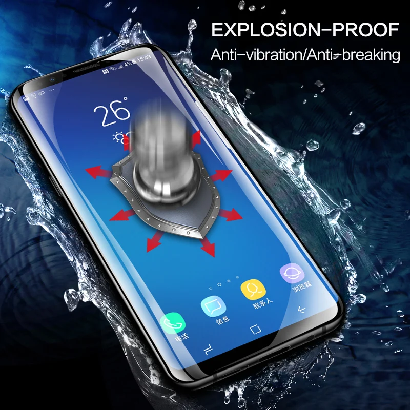 Защитное стекло SmartDevil для Samsung Galaxy S10 9 Note 8 3D полноэкранное HD прозрачное