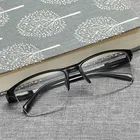 Очки Zilead с полуободковой оправой для чтения, пресбиопические очки для мужчин и женщин, ульсветильник, черные, с силой от + 75 до + 400