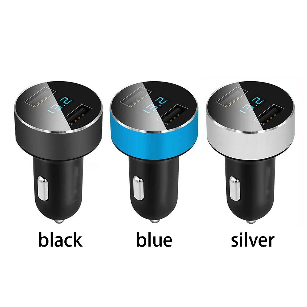 Круглый Многофункциональный 5V 3.1A двойной USB Quick Charge термостат Защита из