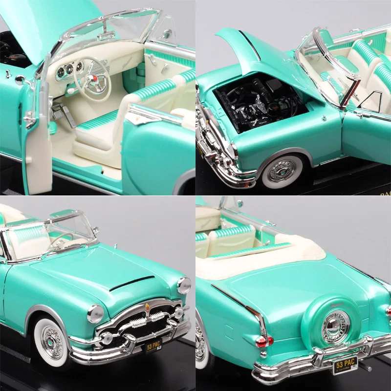 1/18 Scale Luxury Old Classic 1953 Packard Caribbean Convertible Diecast Model Toy Car Vehicles Road Signature Boys Collection images - 6