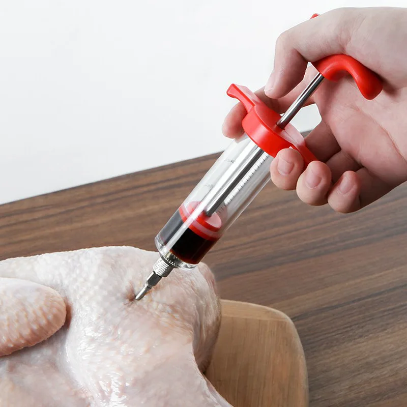 

BBQ syringes Roast pork Injection sauces Turkey Party Needles Flavor marinades Injector Spices Decoration Grill Meat Chicken