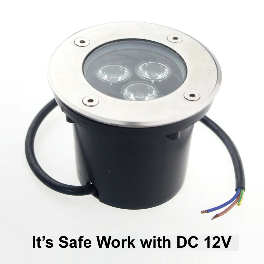 12v RGB подземный свет IP67 пятно наземные лампы Терраса Сад напольные украшения скрытый точечный Светодиодная лампа наружного освещения Decklight