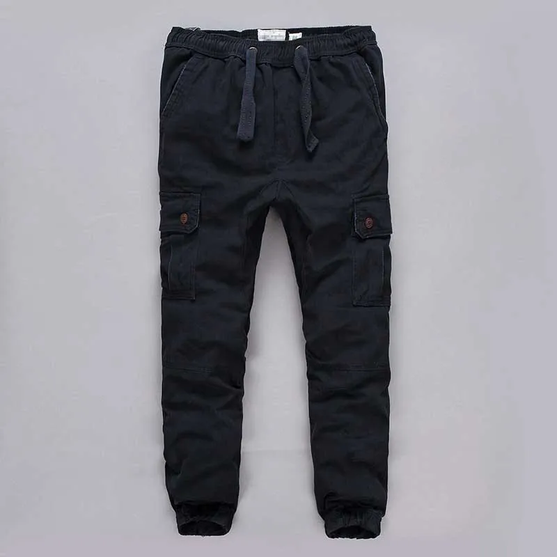 Navy Blue Fashion Camo Joggers Cargo Pants Men Casual Cotton Loose Baggy Harem Pants Military Army Style Outdoor Trousers Man Clothes - Цвет: Navy Blue