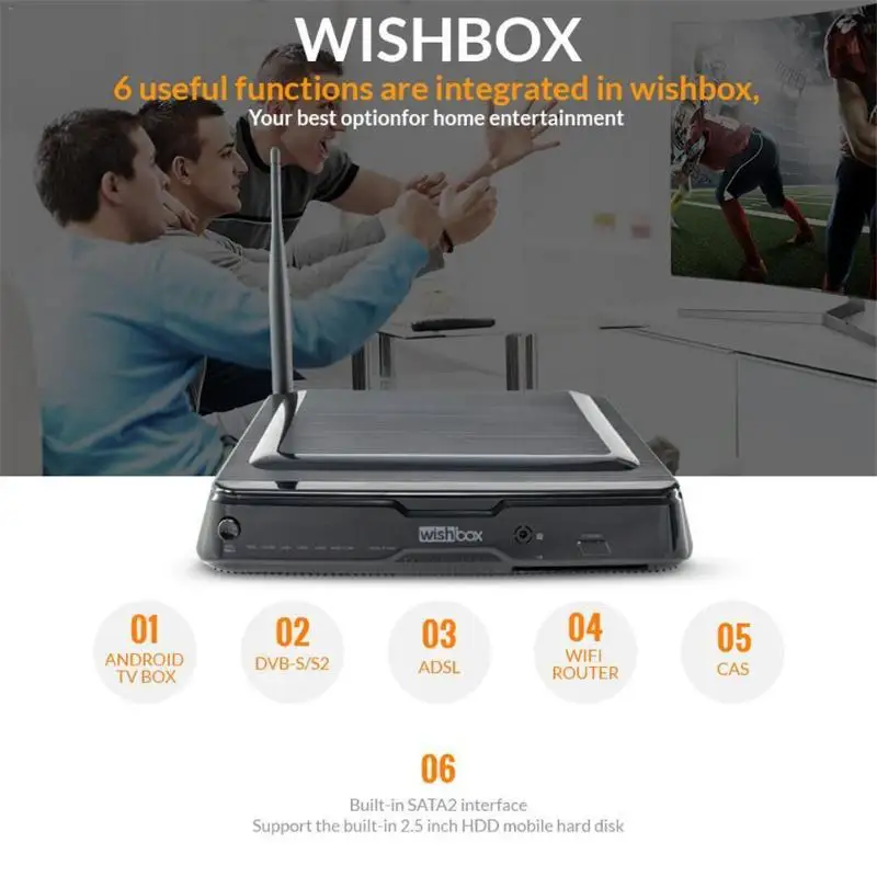 Декодер каналов кабельного телевидения DVB-S2 декодер Кода Android ТВ коробка 802 11 b/g/n