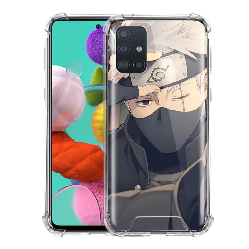 

Airbag Case for Samsung Galaxy A51 A71 M31 A42 5G A21s A41 M51 A31 M31s Cover Phone Back Shell Capa Anime Nartuo Cool Kakashi