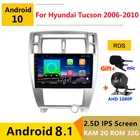 10 дюймов Android 10 автомобильный DVD мультимедийный плеер GPS для Hyundai Tucson 2006 2007 2008 2009 2010 аудио Авто Радио Стерео навигация