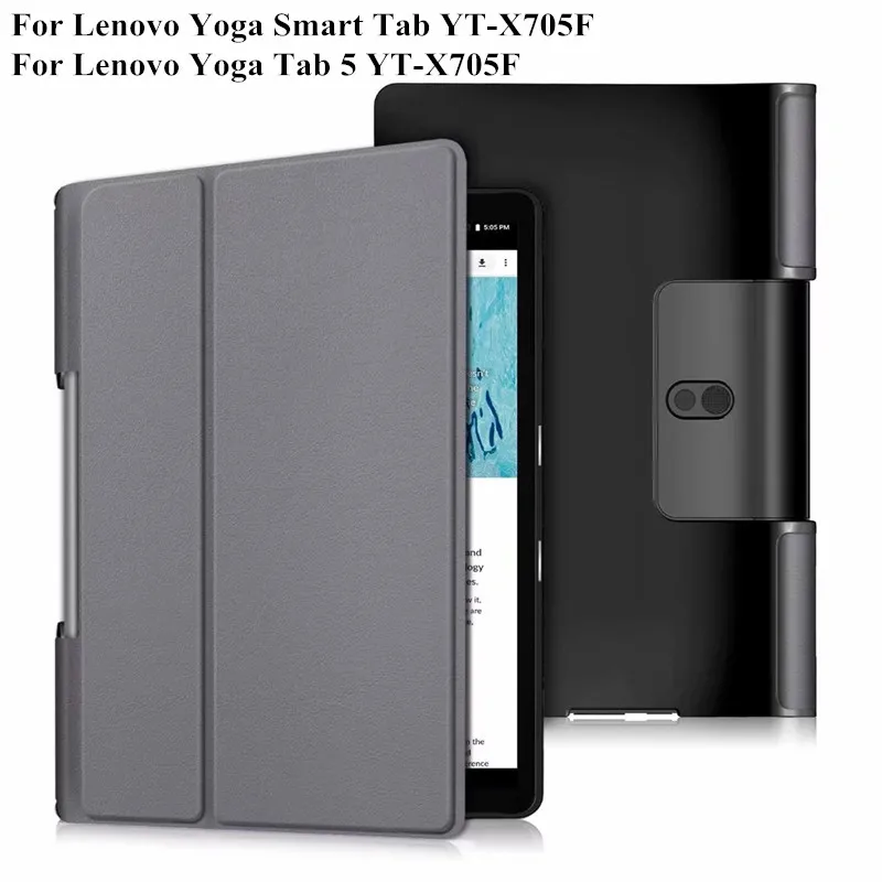 

Чехол для Lenovo Yoga Smart Tab 10,1, 2019, чехол из искусственной кожи с магнитной подставкой для планшета Lenovo Yoga Tab 5 YT-X705F