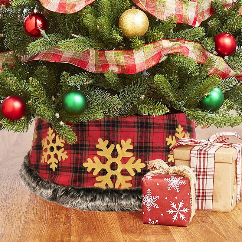 

Christmas Tree Skirt Xmas New Year Christmas Decorations For Home Christmas Ornament Soft Xmas Tree Cover Navidad 2022