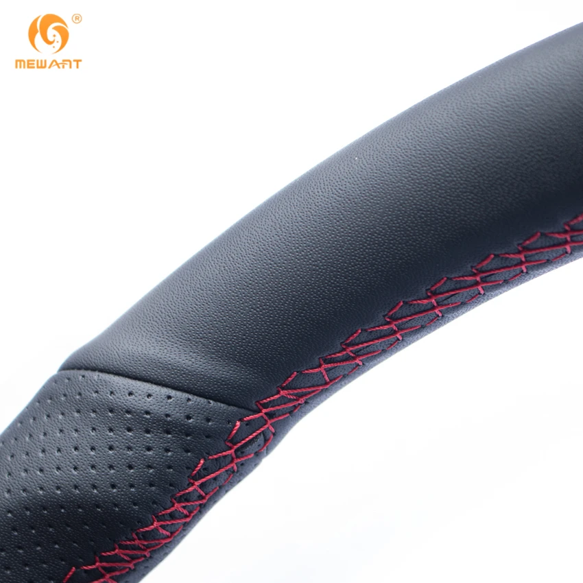 Оплетка на руль автомобиля MEWANT черная из натуральной кожи для Opel Astra 2004 2005 Corsa 2009