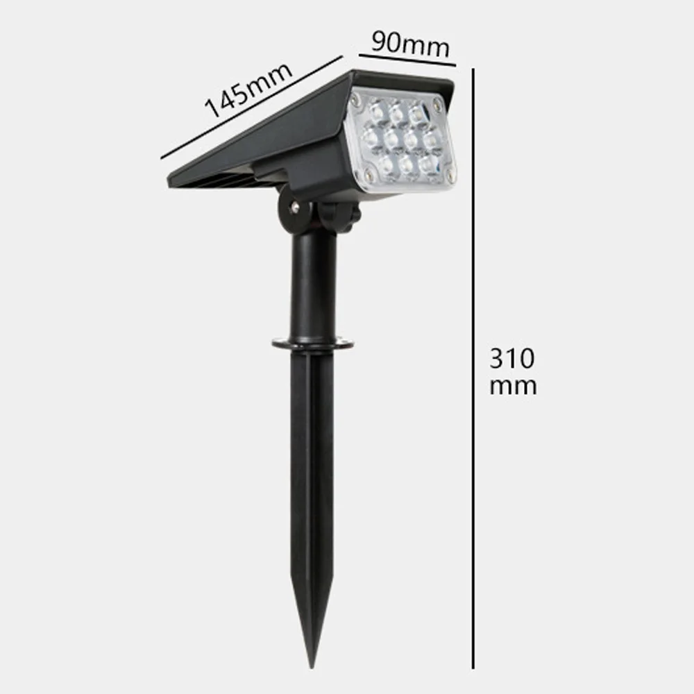 20LED солнечный садовый светильник IP65 Водонепроницаемый Холодный белый авто