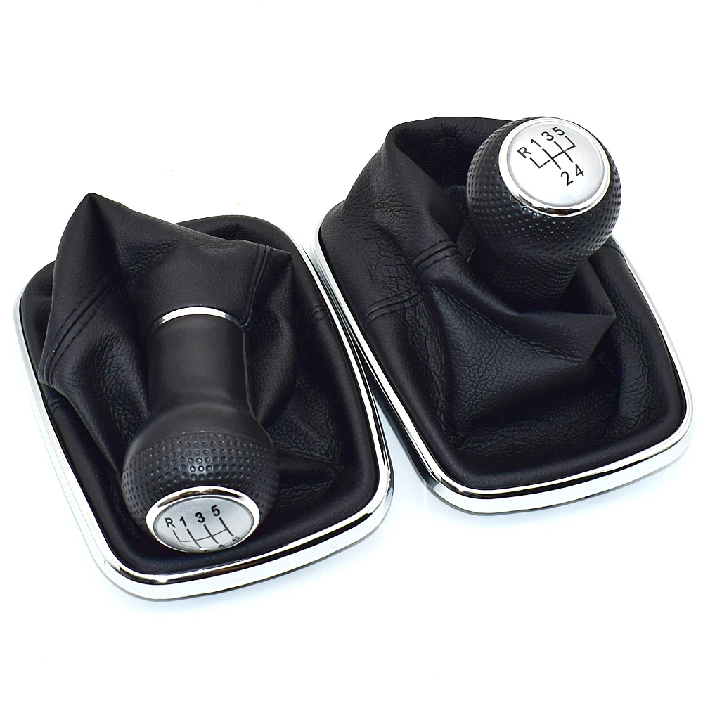 

2021 23mm For Volkswagen VW Golf 4 IV MK4 GTI R32 Bora Jetta 5 Speed Black Frame Gear Shift Knob Lever Gaiter Boot 1999-2004