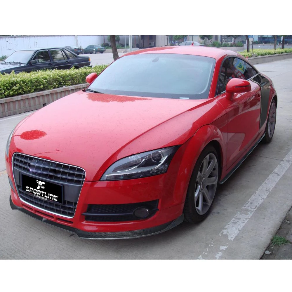 Карбоновые боковые юбки для наращивания губ для AUDI TT 8J MK2 для автомобиля с откидным верхом 2-двери 2008-2011 2 шт дверные панели