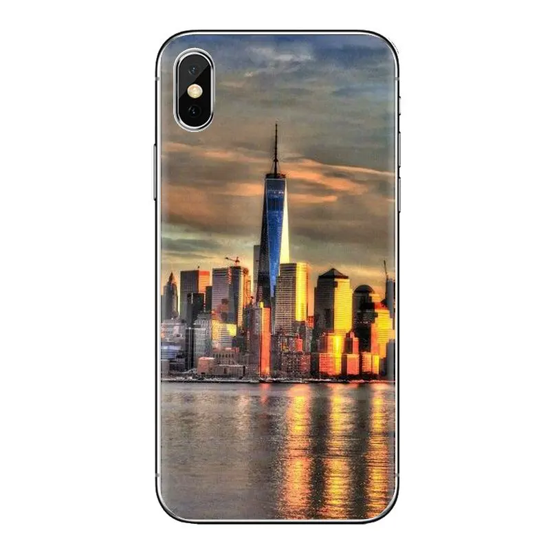 Для iPod Touch Apple iPhone 4 4s 5 5S SE 5C 6 6S 7 8 X XR XS Plus MAX мягкий прозрачный чехол One World Trade Freedom Tower |