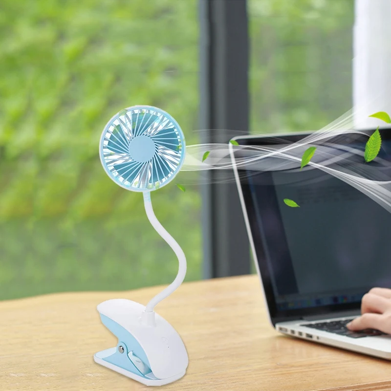 USB Перезаряжаемый мини Настольный вентилятор 3 скорости ультра тихий портативный