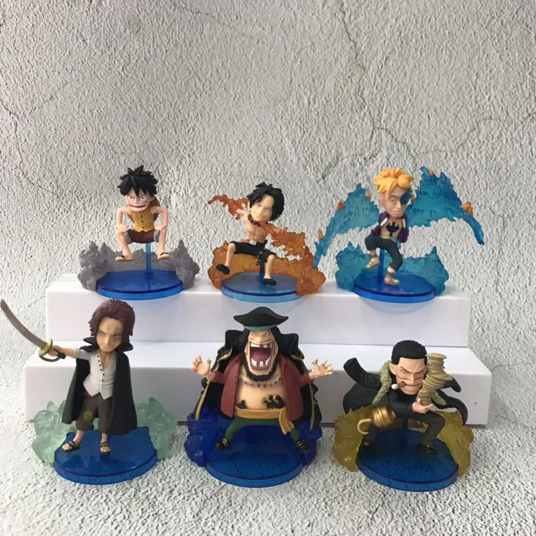 Аниме One Piece Обезьяна Luffy Portgas D Ace Marshall обучение Марко ПВХ экшн-фигурки
