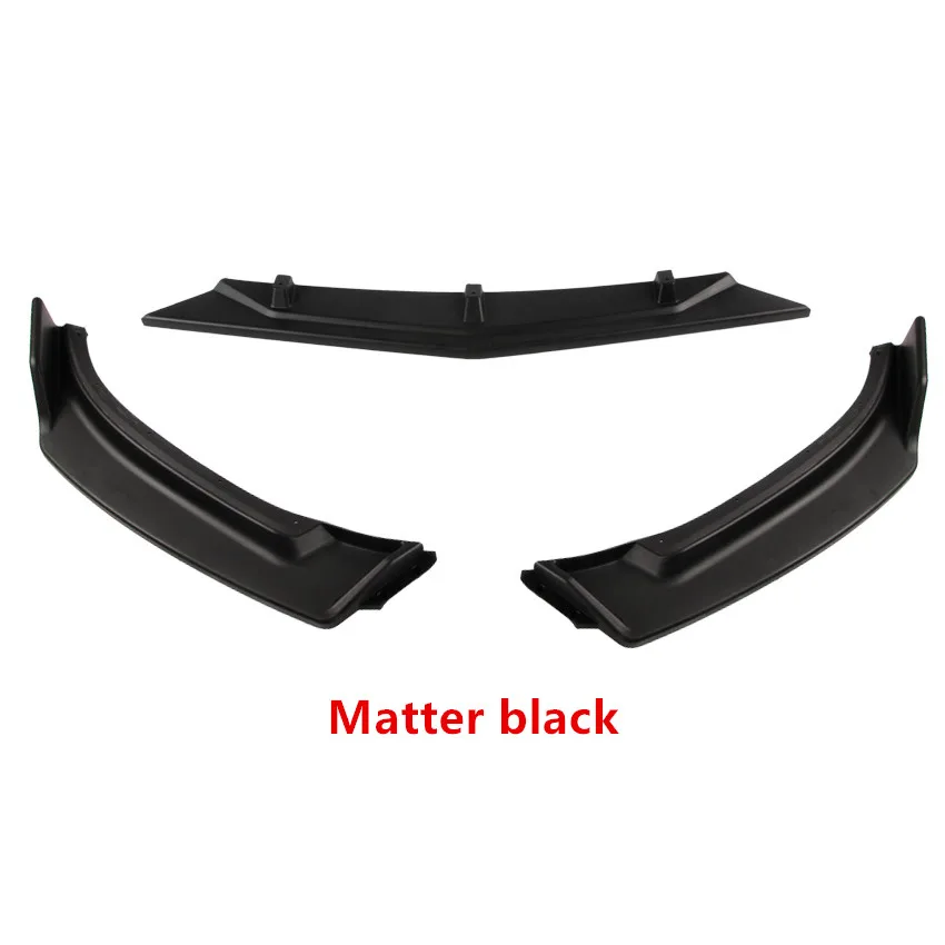 3Pcs/Set Car Front Bumper Lip Spoiler Body Kits Splitter Diffuser for Mazda 3 Axela 2014 2015 2016 2017 2018 Auto Accessories - купить по