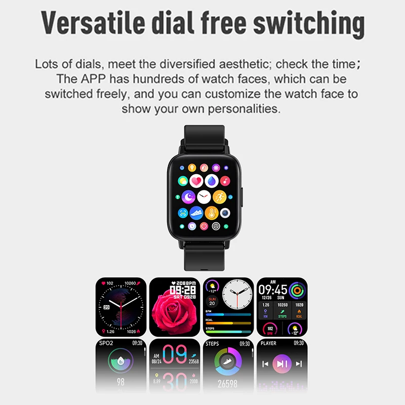 COBRAFLY I22 Smart Watch 1.69 inch Square Screen BT Call Heart Rate Pressure Monitor Fitness Tracker IP67 Waterproof | Электроника