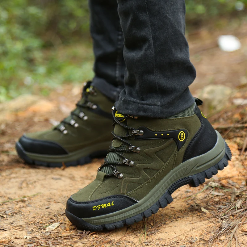 Высококачественные мужские зимние повседневные дышащие ботинки армейские для