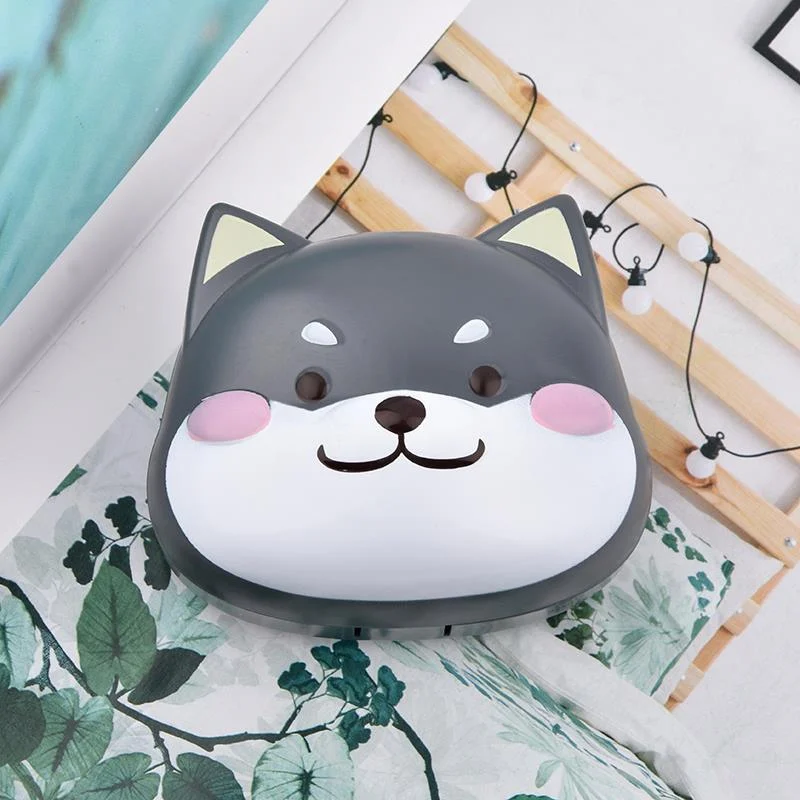 

Portable Plastic Travel Shiba Inu Contact Lens Case Cartoon Contact Lens With mirror Kit Holder Container Storage Box Case