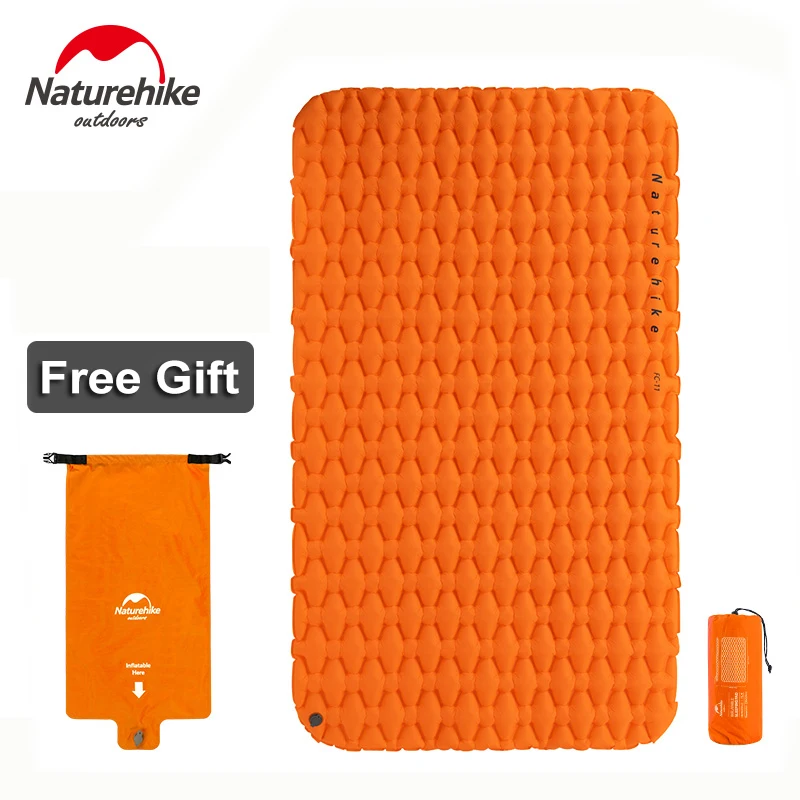 Naturehike надувной и компактный коврик для сна с воздушным мешком двойного