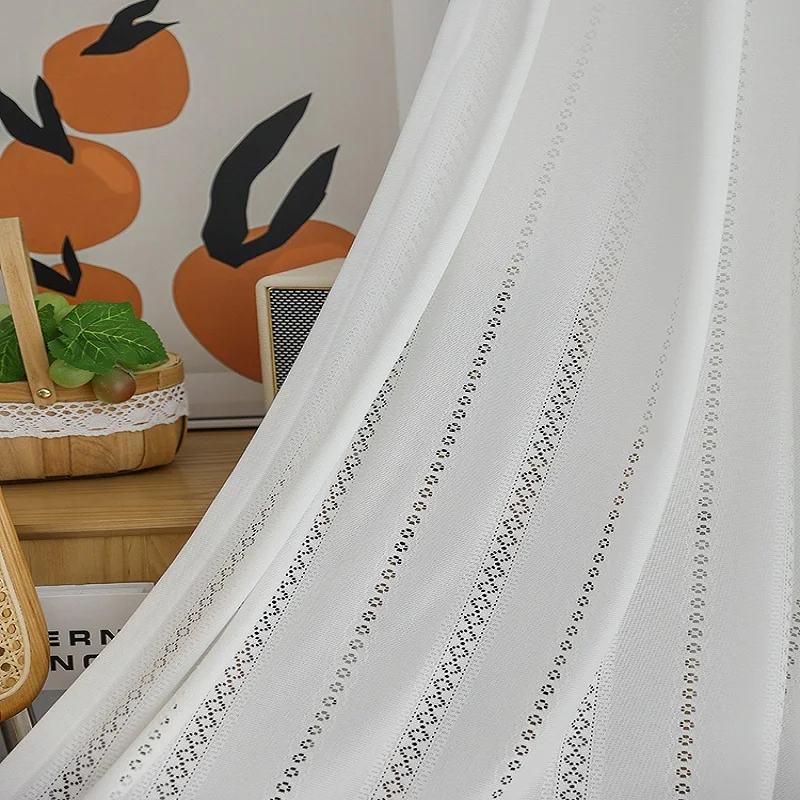 Японские пустотелые занавески из пряжи для гостиной спальни цвет сливы