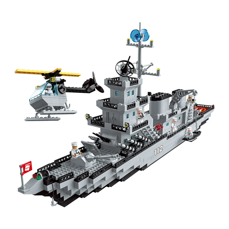 Lego building block aircraft carrier large assembly toys children's gift puzzle boy Liaoning | Railed/Motor/Cars/Bicycles