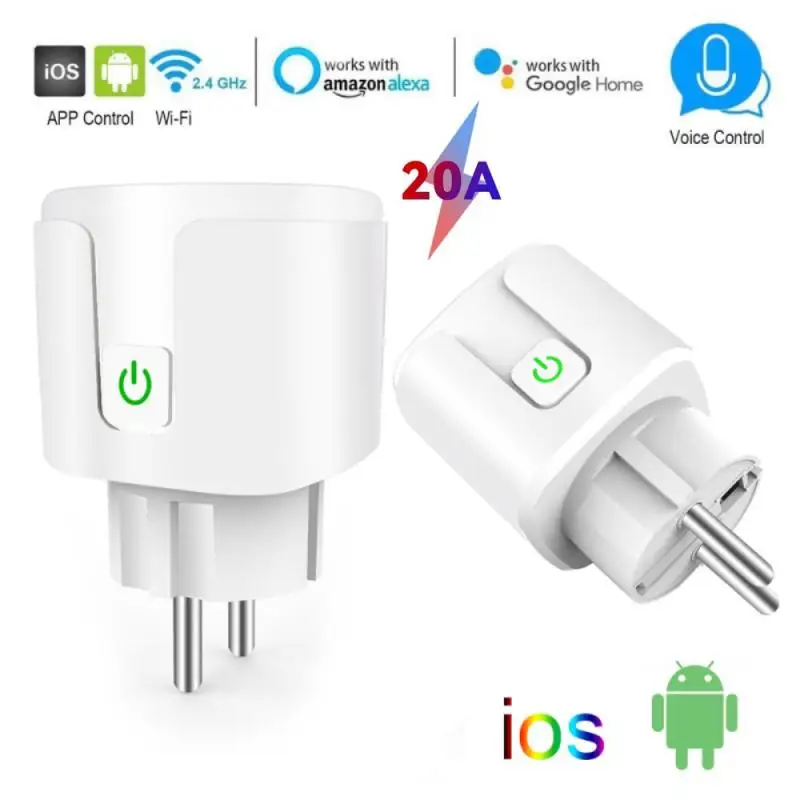 

Умная розетка с Wi-Fi и голосовым управлением, 20 А