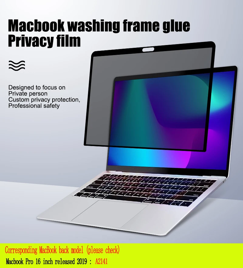 

Privacy Filter Anti spy PET Screens protective film For MacBook Pro 16 inch 2019 release A2141