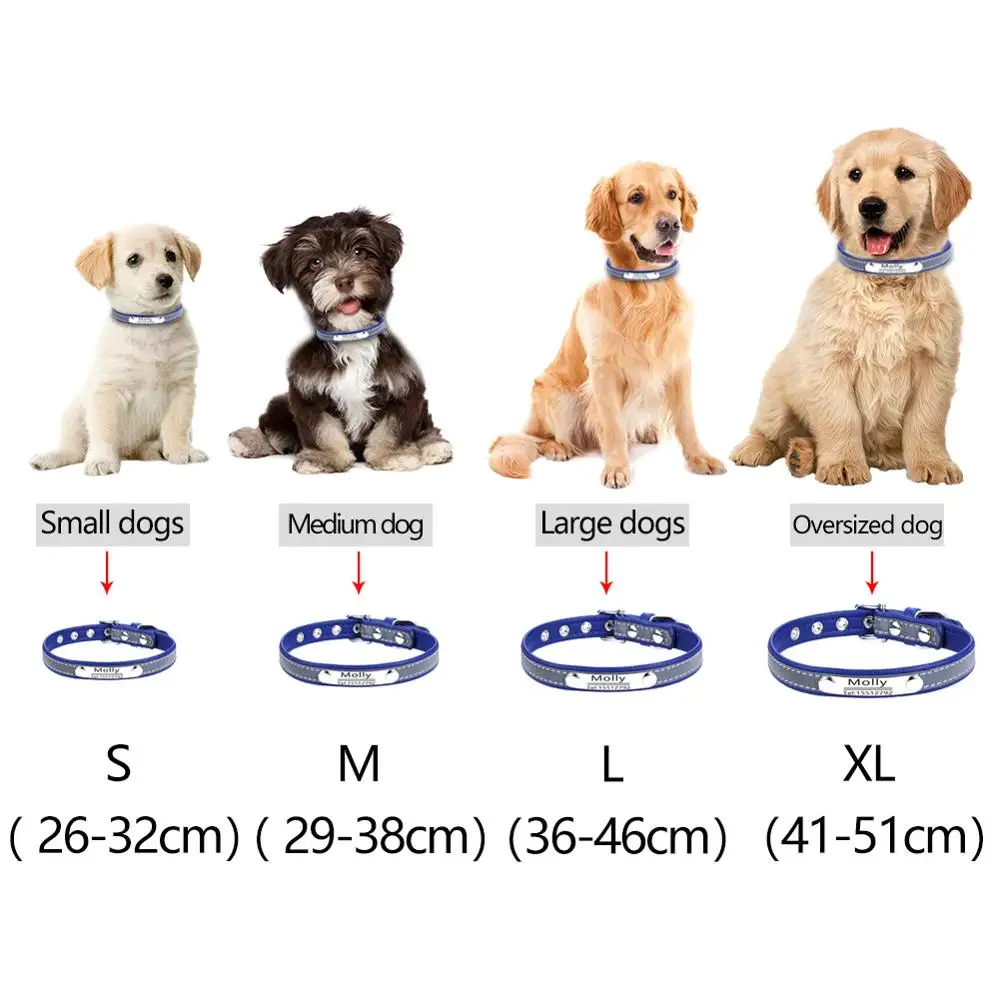 Ошейники для собак с защитой от потери идентификационная бирка именем собаки