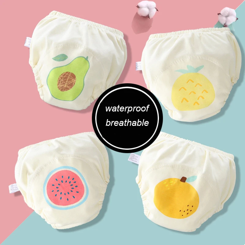 

Детские подгузники 3-18 кг, водонепроницаемые хлопковые дышащие подгузники, многоразовые герметичные Детские тренировочные штаны, детские п...