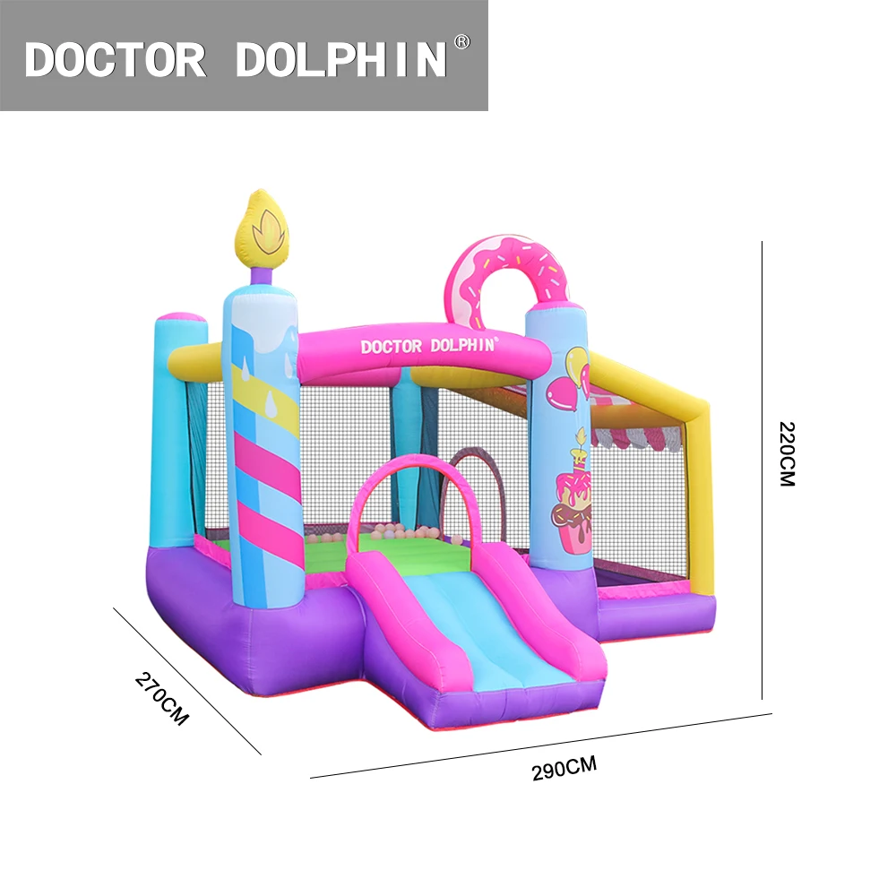 

Bounce Home House for Kids Air Inflatable Trampoline Jump Slide Bouncy Castle Indoor Garden Baby Fun Party