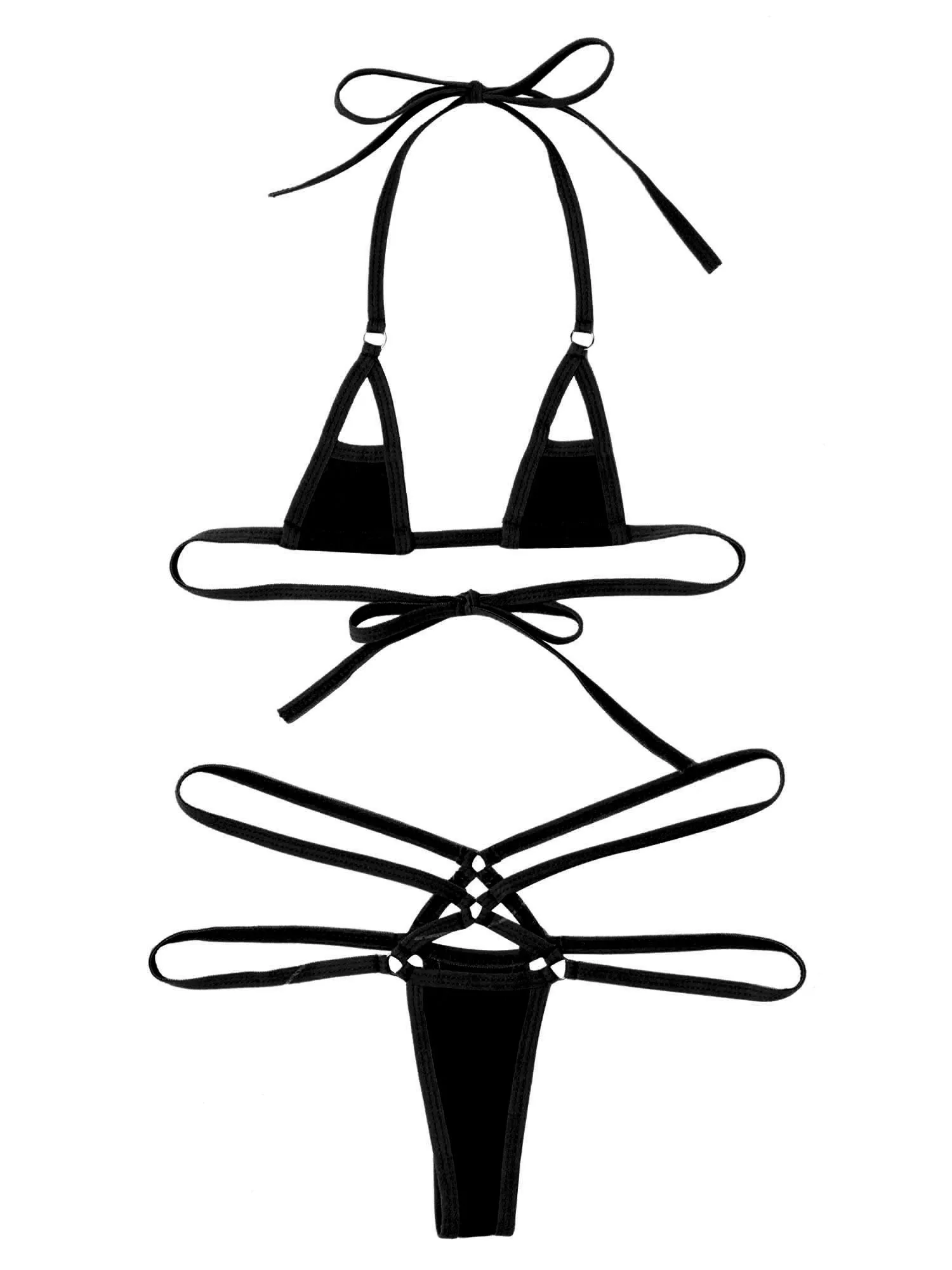 

Womens Clothing Strappy Porno Hot cBikini Set Lingerie Suit Micro Swimsuit Swimwear Summer Bathing Beachwear Lingerie Underwear